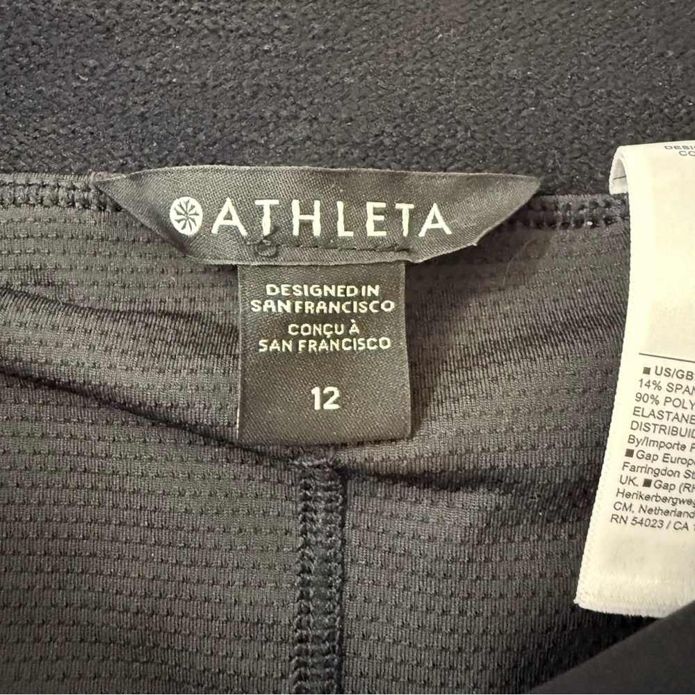 Athleta Brooklyn Heights High Rise Skort Black Size 12 NWT‎ - Picture 4 of 6